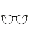 Gucci Black Acetate Optical Glasses In Black