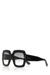 Gucci Woman Black Acetate Sunglasses