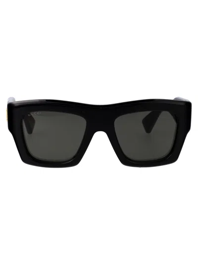 Gucci Black Acetate Sunglasses