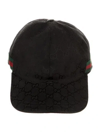 Pre-owned Gucci Black Adjustable Cap
