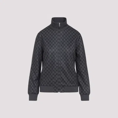GUCCI BLACK ALLOVER PRINT JACKET