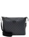 Gucci Black Gg Supreme Canvas Retro Messenger (authentic Pre-loved) In Gray