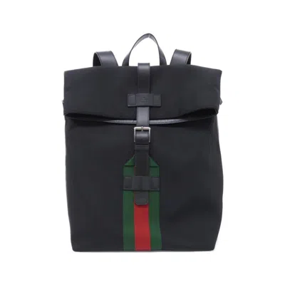 Pre-owned Gucci Black Backpack ()