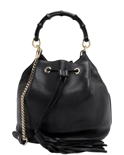 Gucci Black Bamboo & Leather Miss Bamboo Bucket Bag (authentic Pre-loved)