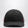 Gucci Black Baseball Cap With Gg Motif Men In Black