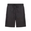 Gucci Logo Print Swim Shorts In Black