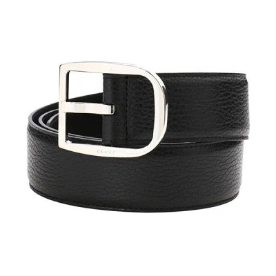 Gucci Black Belt Men's Leather Dollar Calf Mod. 449716 Cao0n 1000