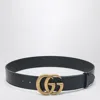 Gucci Black Belt With Double G Buckle Men
