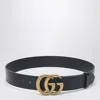 Gucci Black Belt With Double G Buckle Men
