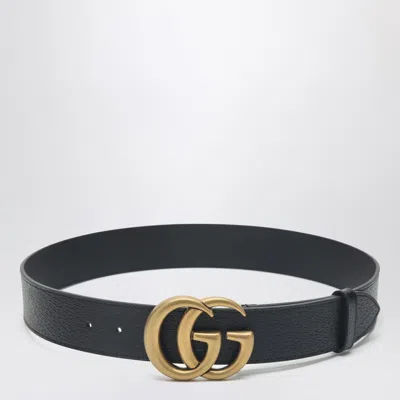 Gucci Black Belt With Double G Buckle Men