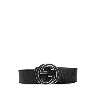 Gucci Black Belts Men