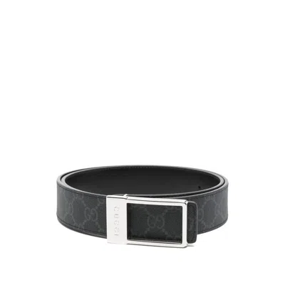 Gucci Black Belts Men
