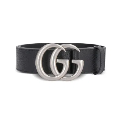 Gucci Black Belts Men