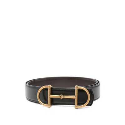 Gucci Black Belts Men