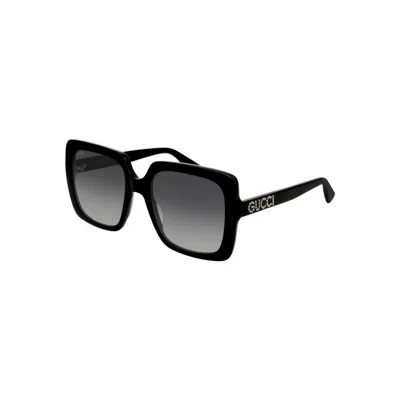 Gucci Black Black Grey Acetate Sunglasses