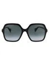 Gucci Black Black Grey Acetate Sunglasses In Black