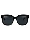 Gucci Black Black Grey Acetate Sunglasses In Black