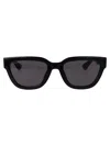 Gucci Black Black Grey Acetate Sunglasses In Black