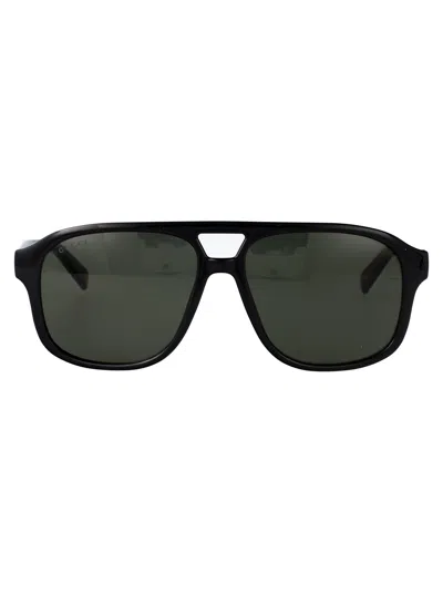 Gucci Black-black-grey Injectate Sunglasses