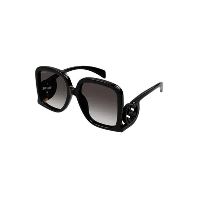 Gucci Black-black-grey Injectate Sunglasses