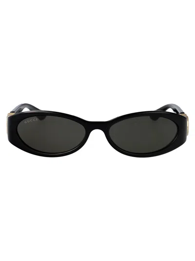 Gucci Black-black-grey Injectate Sunglasses