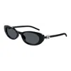 Gucci Black-black-grey Injectate Sunglasses In Black