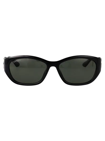 Gucci Black-black-grey Injection Sunglasses