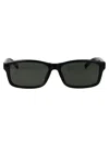 Gucci Black-black-grey Injection Sunglasses In Black