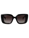 Gucci Black-black-grey Injection Sunglasses In Brown