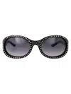 Gucci Black-black-grey Recycled Acetate Sunglasses In Black