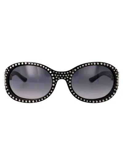 Gucci Black-black-grey Recycled Acetate Sunglasses
