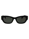Gucci Black-black-grey Recycled Acetate Sunglasses In Black