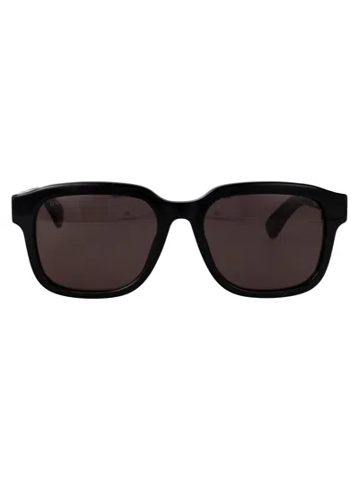 GUCCI GUCCI BLACK-BLACK-GREY RECYCLED ACETATE SUNGLASSES
