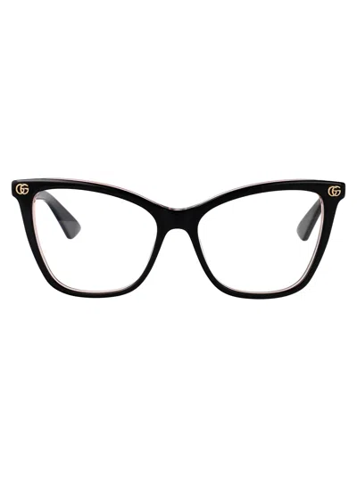Gucci Black-black-transparent Recycled Acetate Glasses