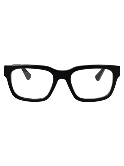 Gucci Black-black-transparent Recycled Acetate Glasses In Brown