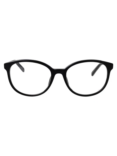 GUCCI GUCCI BLACK-BLACK-TRANSPARENT RECYCLED ACETATE GLASSES