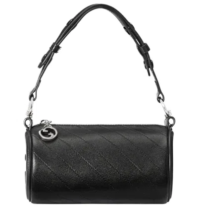 Gucci Black Blondie Mini Shoulder Bag In White