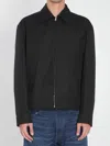 Gucci Twill Jacket With Web Detail In Black