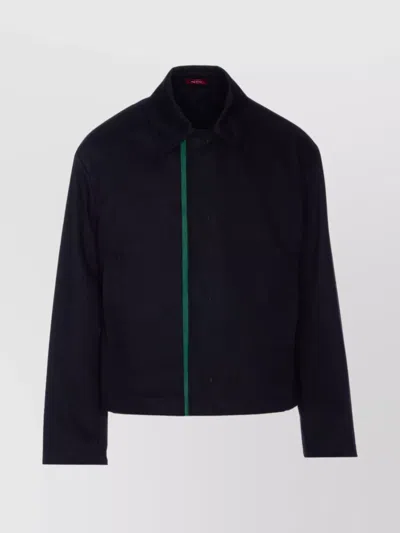GUCCI BLACK BLOUSON WITH BLOCK DETAIL