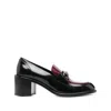 Gucci Heeled Loafers With Horsebit In Black