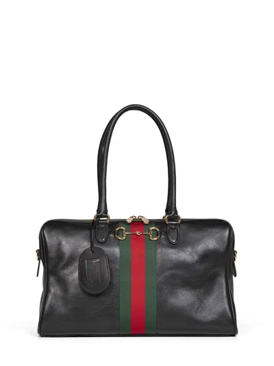 Gucci Black Borsetto Large Satchel Bag