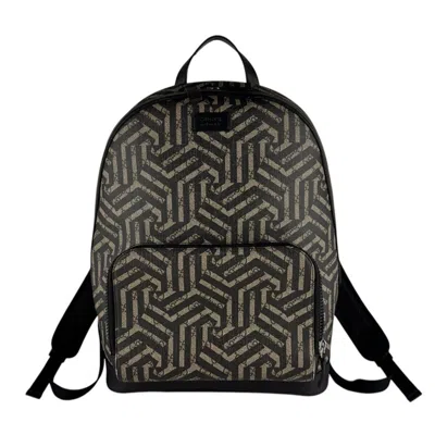 Pre-owned Gucci Black Brown Gg Supreme Backpack () In Black, Brown