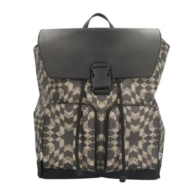 Pre-owned Gucci Black Brown Gg Supreme Canvas Backpack () In Multi