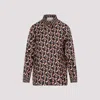 Gucci Interlocking G Chain-print Silk Shirt In Black