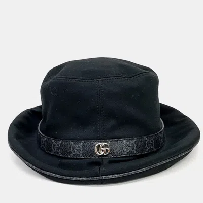 Pre-owned Gucci Black Bucket Hat