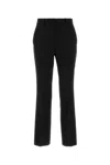 Gucci Embroidered Cotton Blend Pant In Black