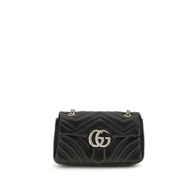 Gucci Black Calf Leather Bos Taurus Shoulder Bag