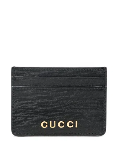Gucci Black Calf Leather Card Holder