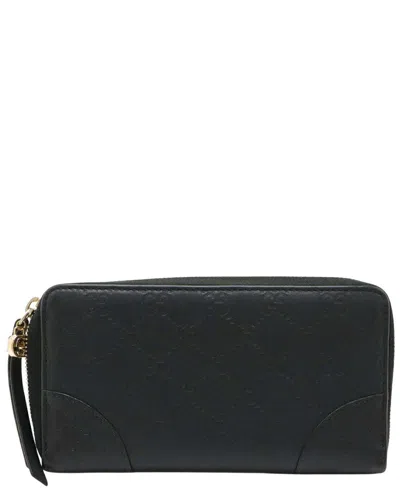 Gucci Black Calfskin Bree Zip Wallet (authentic Pre-loved)