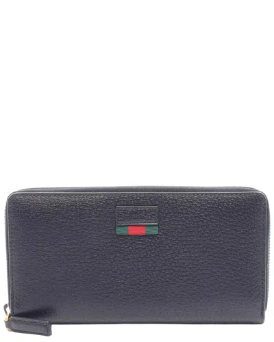 Gucci Black Calfskin Round Wallet (authentic Pre-loved)
